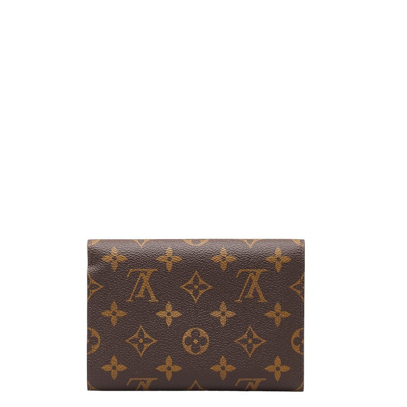 Louis Vuitton Monogram Porteraits M61202 Brown PVC Leather  Louis Vuitton Long Wallet