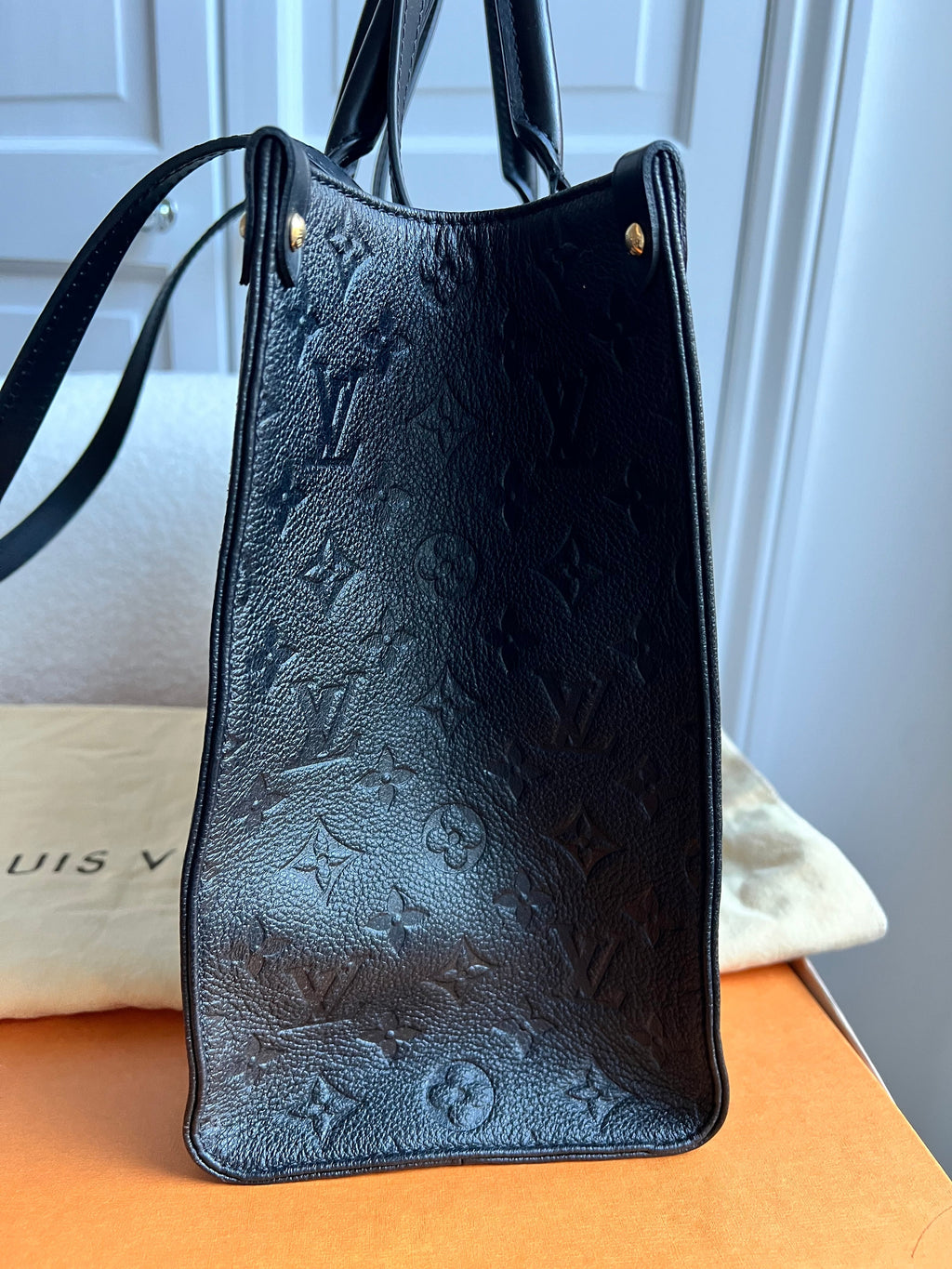 Louis Vuitton On the Go MM Black Empreinte (RRP £2,450)