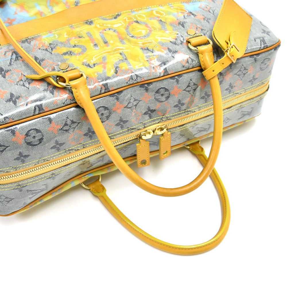 Louis Vuitto Richard Prince Defile Weekender GM Pulp Canvas Bag