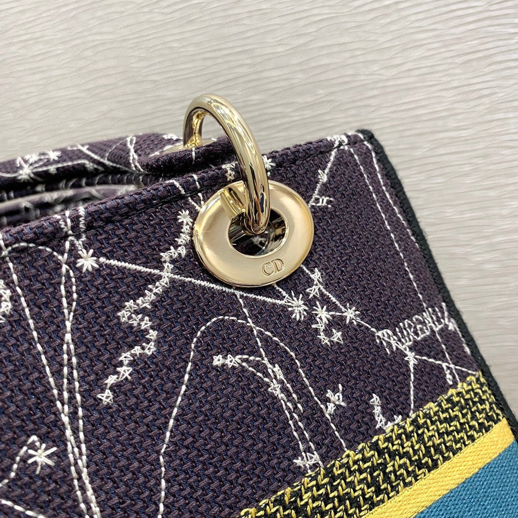 GLAMI MeGLAMIum Lady D-Lite Bag Constellation Embroidery, Blue, For Women WomenÃ¢â‚¬â„¢s Handbags, Crossbody Bags, 24cm CD M0565ORHP_M928