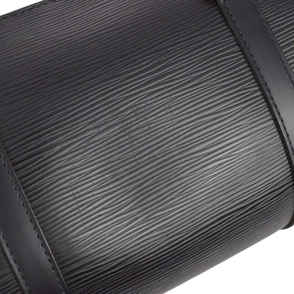 Louis Vuitton 2006 Black Epi Soufflot Handbag M52862