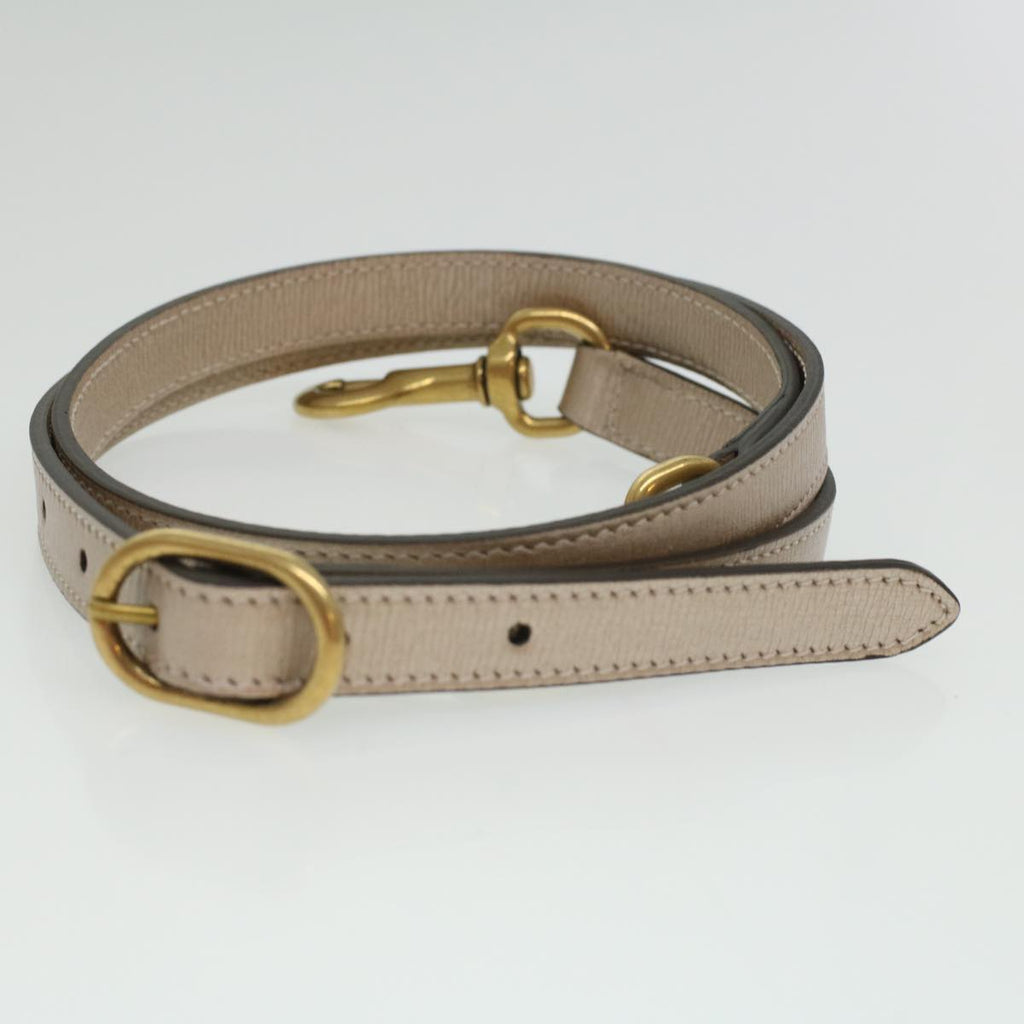 GUCCI Horse Bit GG Canvas Hand Bag Leather 2way Gold Beige 320903 34589