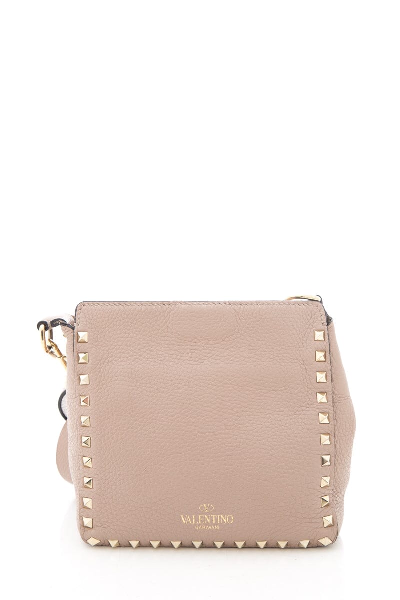 Valentino Garavani Rose Rockstud Flip Lock Messenger Bag