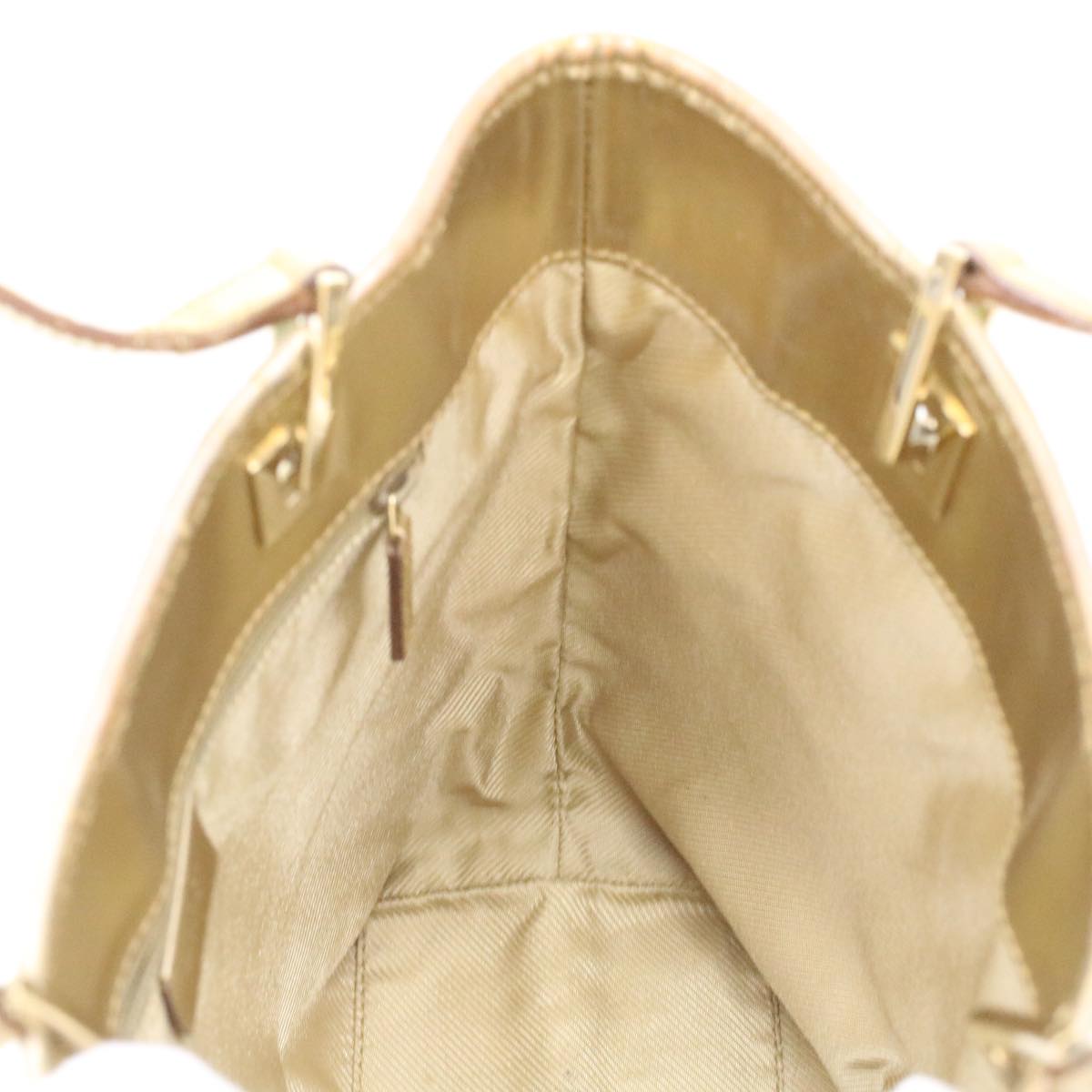 GUCCI GG Canvas Shoulder Bag Blue Champagne Gold 0021099 34623