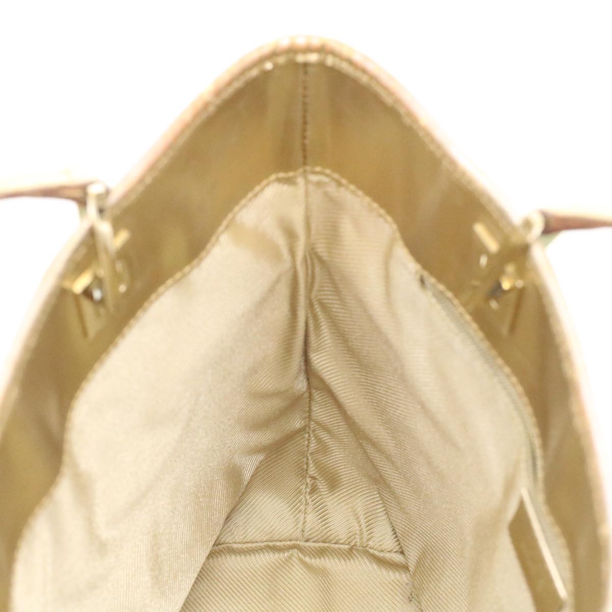 GUCCI GG Canvas Shoulder Bag Blue Champagne Gold 0021099 34623
