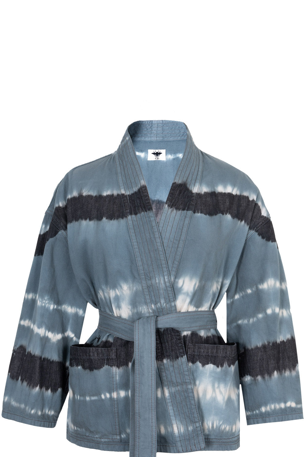 CHRISTIAN DIOR Palto Kimono Batik Blue