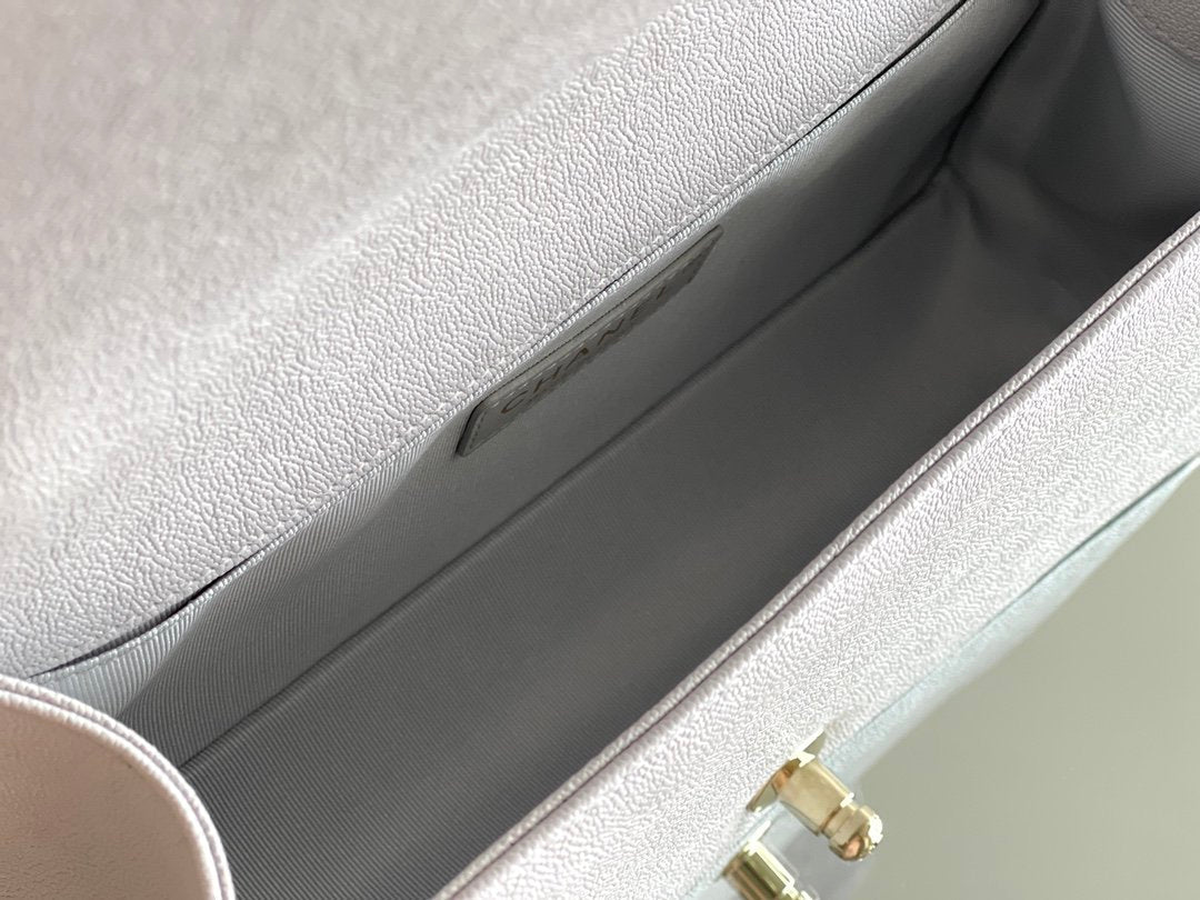 CHLMedium Classic Flap Bag 25cm Grey For Women A67086