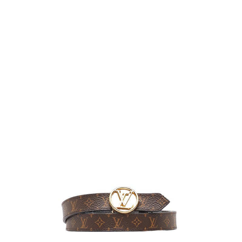 Louis Vuitton Monogram Circle 20MM Reversee Belt Size 85/34 M0567V Brown PVC  Louis Vuitton