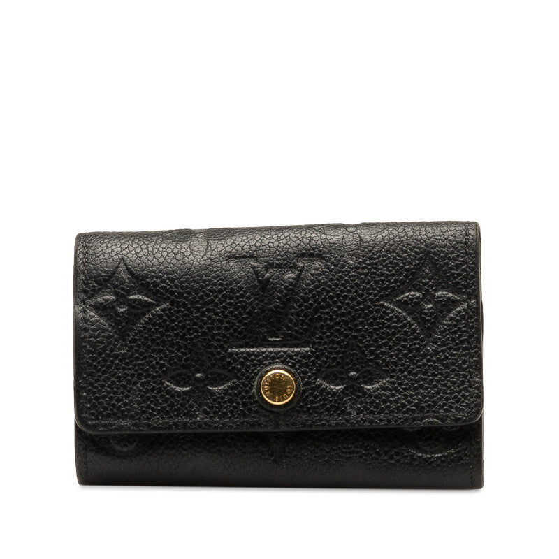 Louis Vuitton Monogram Amplant Multicle 6 Keycase M64421 Noir Black Leather  Louis Vuitton