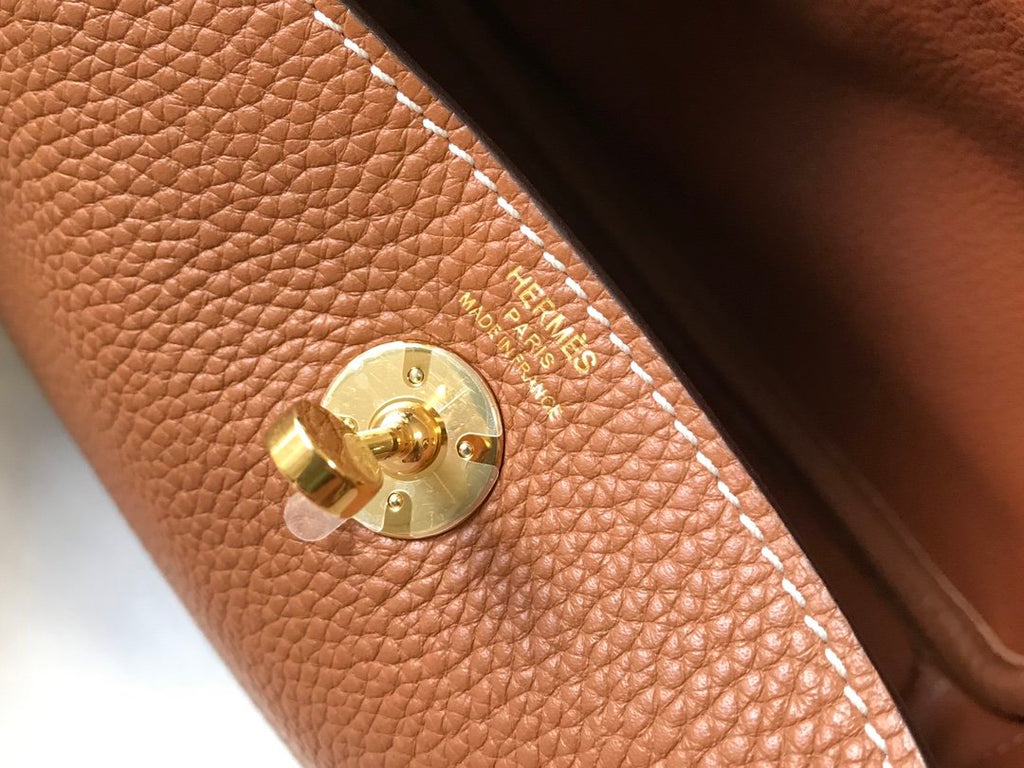 GLAMI Mini Lindy Brown For Women Gold Toned Hardware 7.5in/19cm