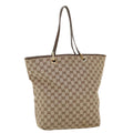 GUCCI GG Canvas Shoulder Bag Beige 1098 35367