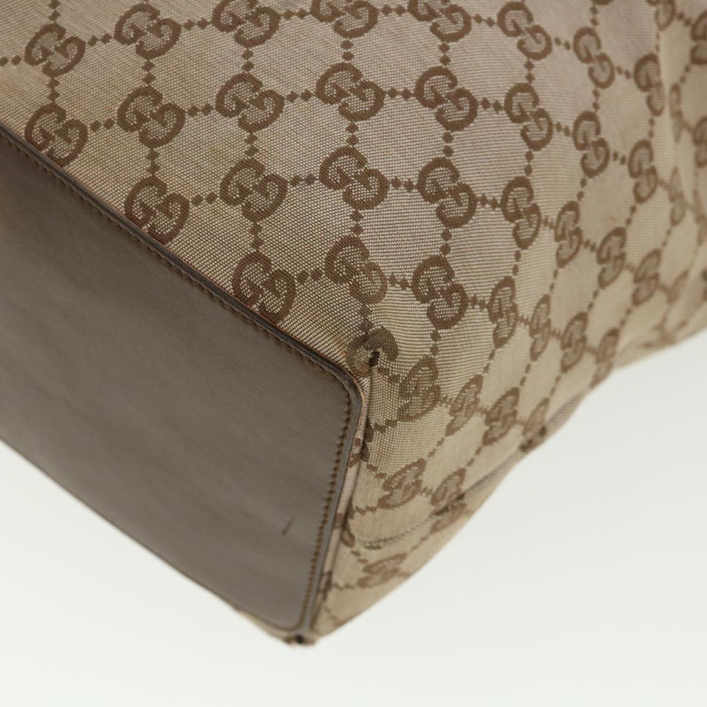 GUCCI GG Canvas Shoulder Bag Beige 1098 35367