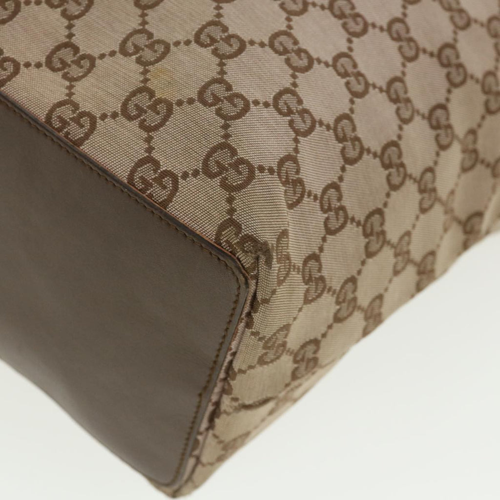GUCCI GG Canvas Shoulder Bag Beige 1098 35367