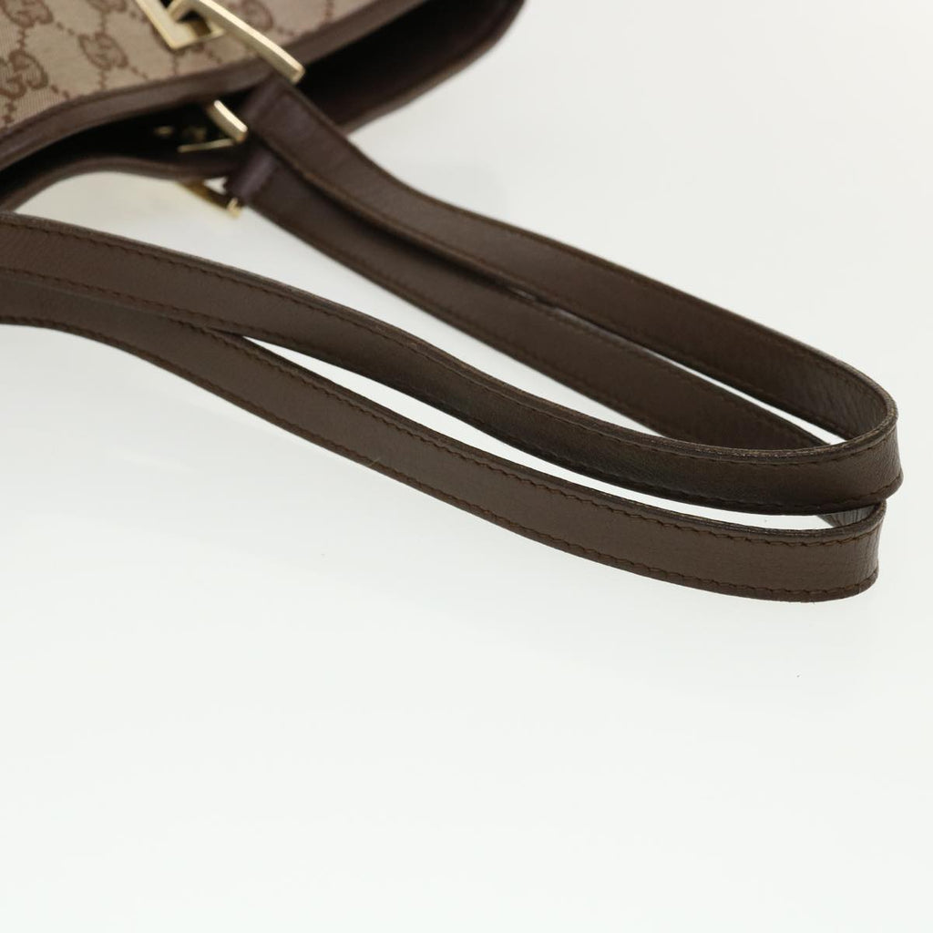 GUCCI GG Canvas Shoulder Bag Beige 1098 35367