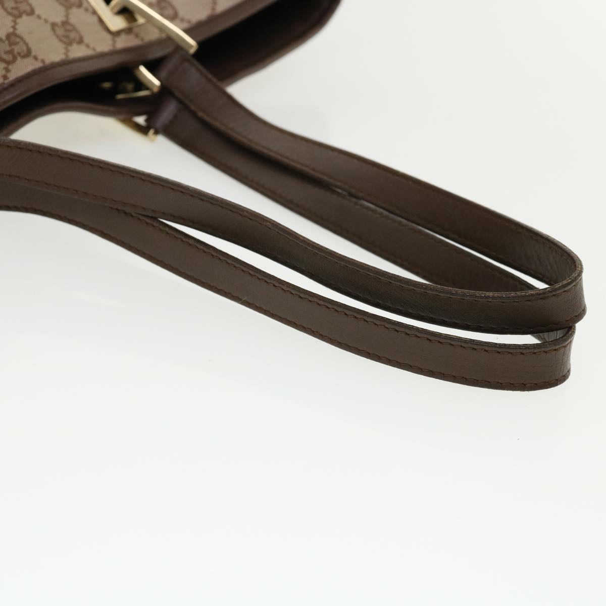 GUCCI GG Canvas Shoulder Bag Beige 1098 35367