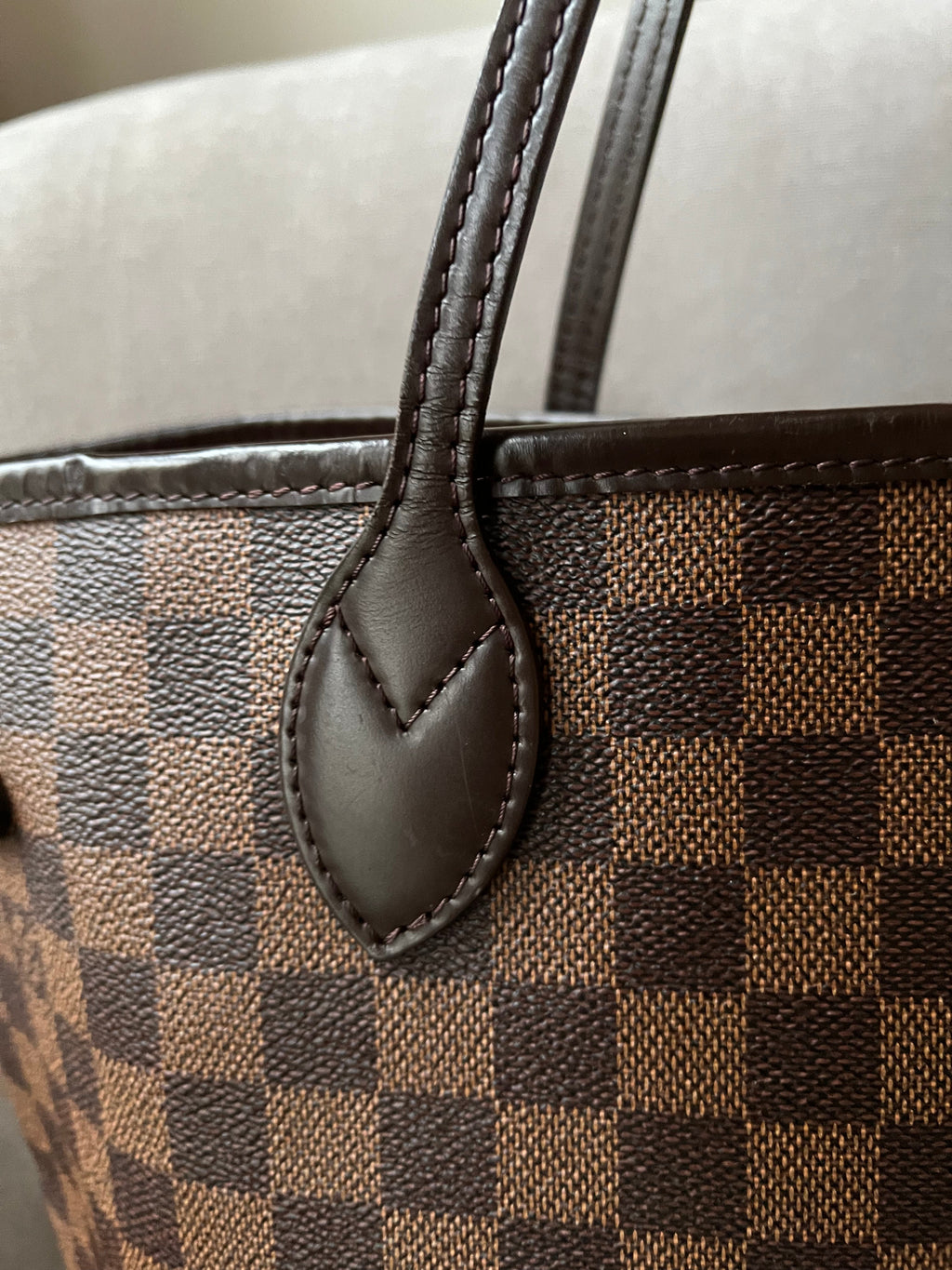 Louis Vuitton Neverfull MM Damier Ebene Cherry Interior (RRP £1,410)