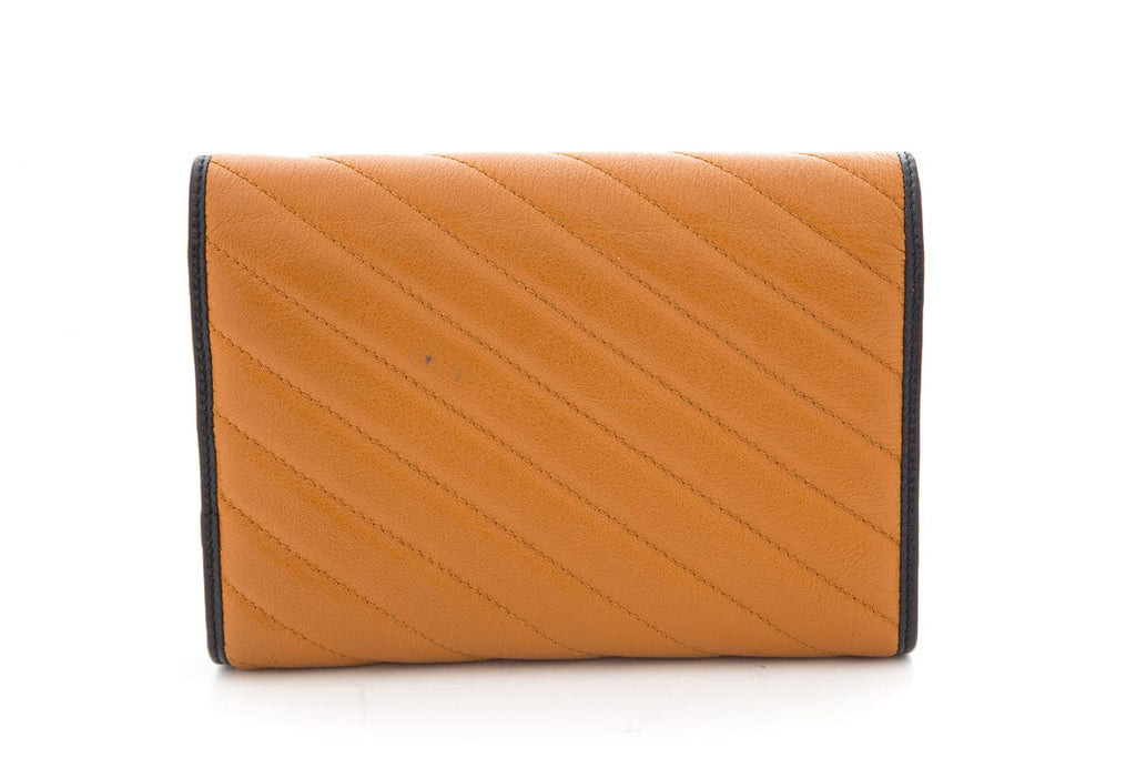 Gucci Brown Marmont Cross-Body Wallet on Chain