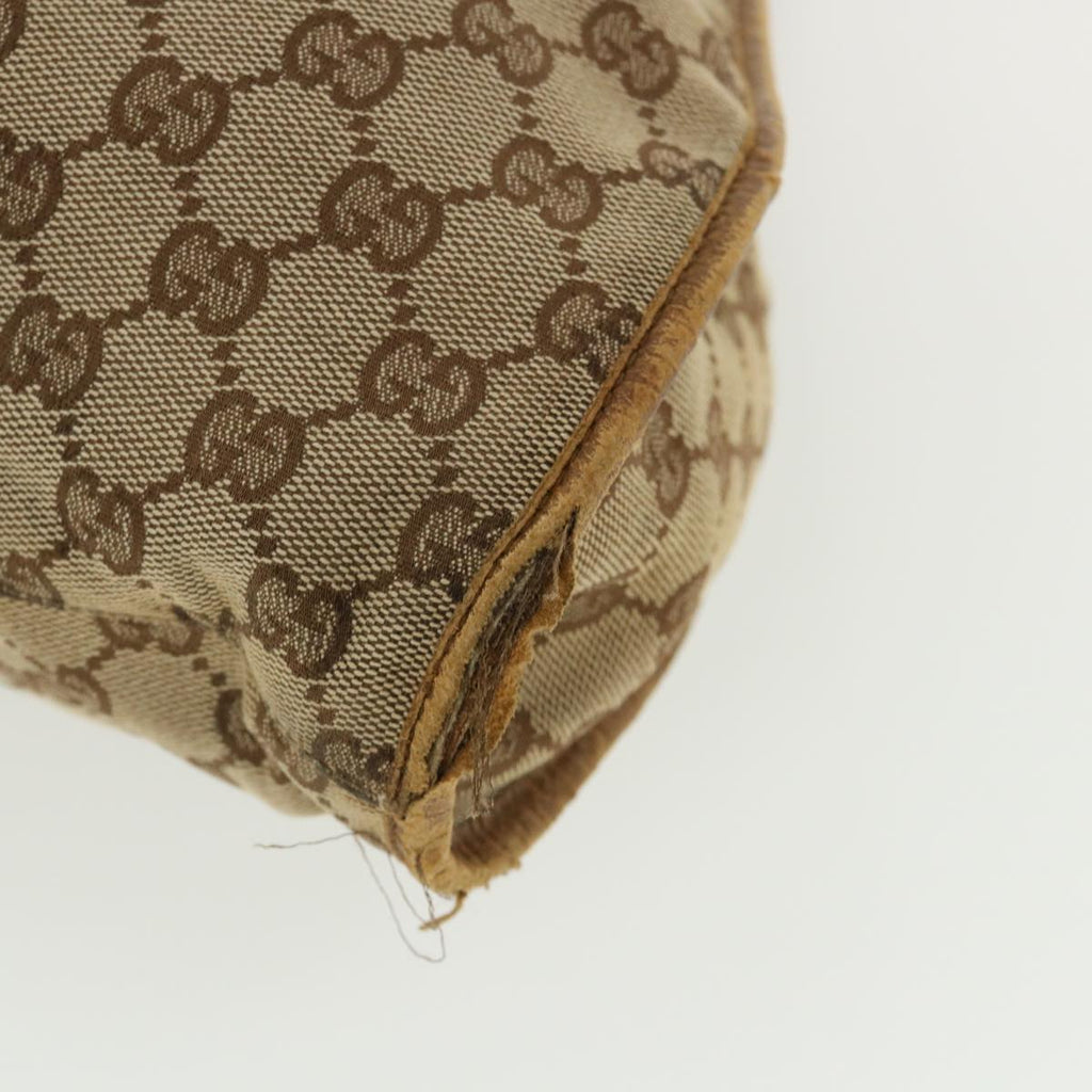 GUCCI GG Canvas Hand Bag Beige 76554 35571