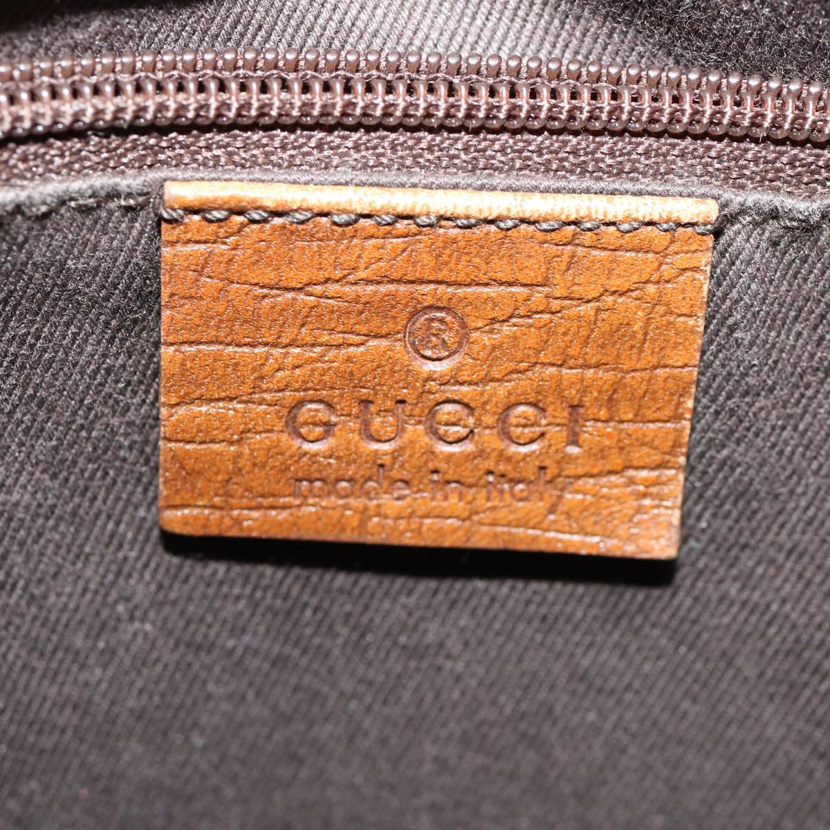 GUCCI GG Canvas Hand Bag Beige 76554 35571