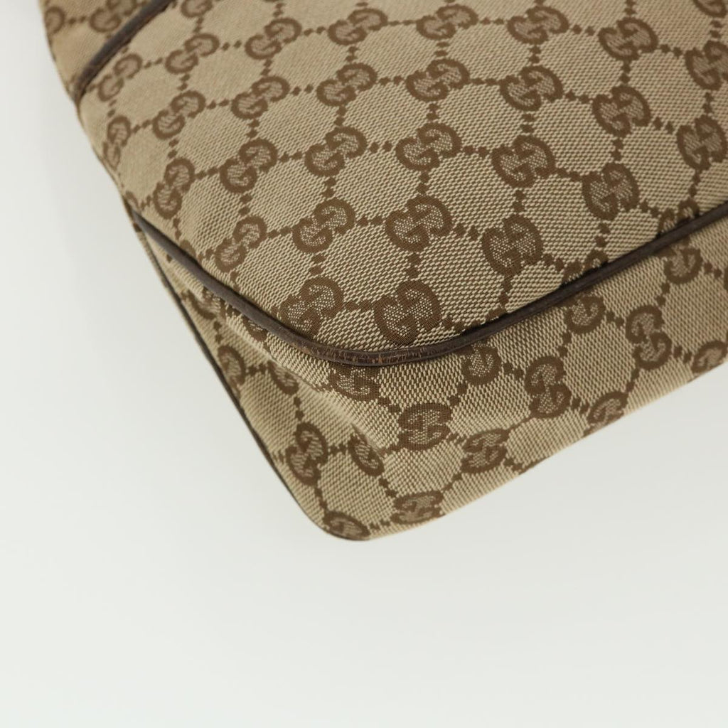 GUCCI GG Canvas Shoulder Bag Beige 121023 35573