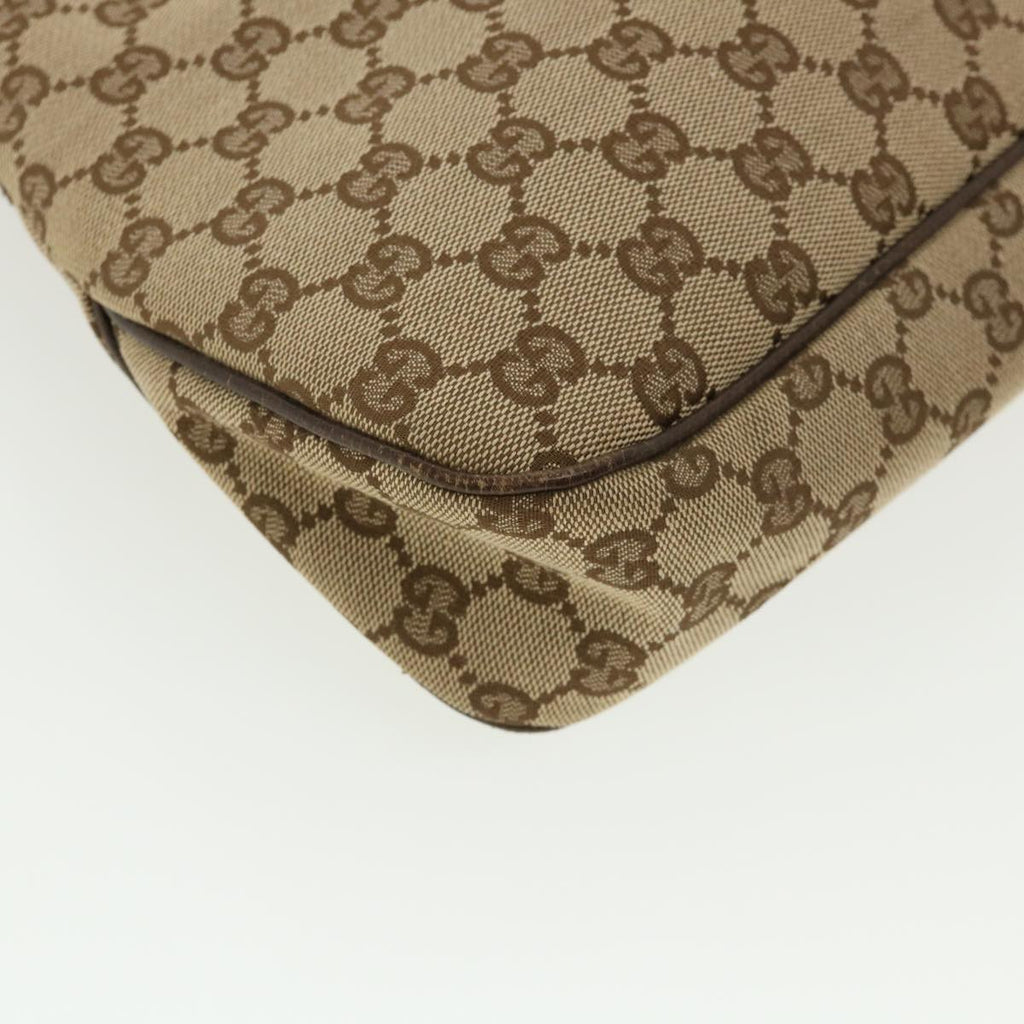 GUCCI GG Canvas Shoulder Bag Beige 121023 35573