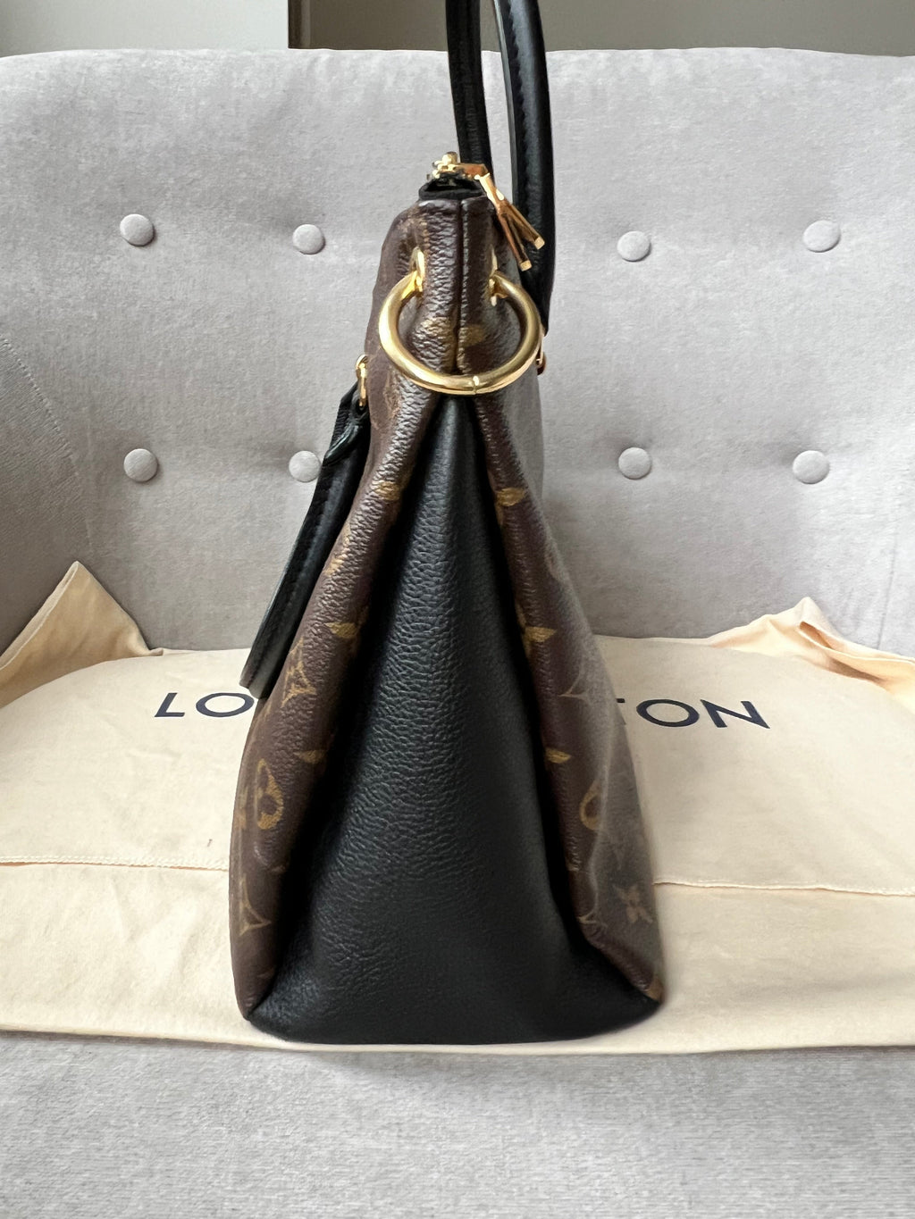 Louis Vuitton Pallas Tote in Monogram and Black (RRP £1960)