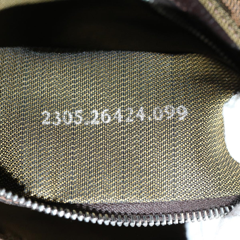 FENDI Zucca Canvas Mamma Baguette Shoulder Bag Brown Black 35660