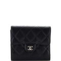CHANEL CC Compact Classic Flap Wallet Quilted Lambskin