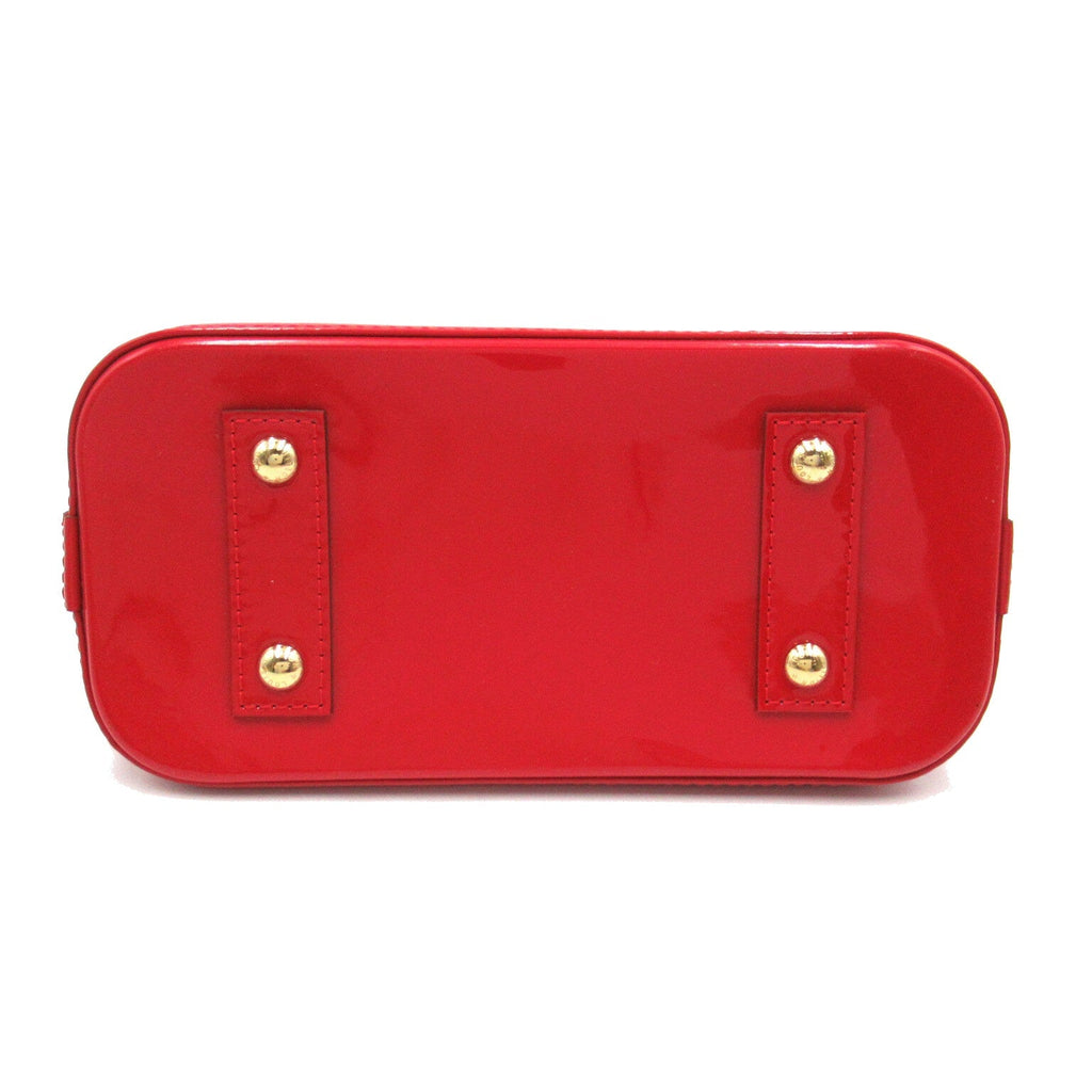 Louis Vuitton ALMA BB Shoulder Bag Patent Leather Vernis Red M90174