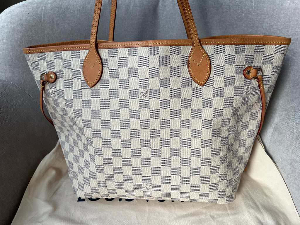 Louis Vuitton Neverfull MM  Damier Azur (RRP £1,410)