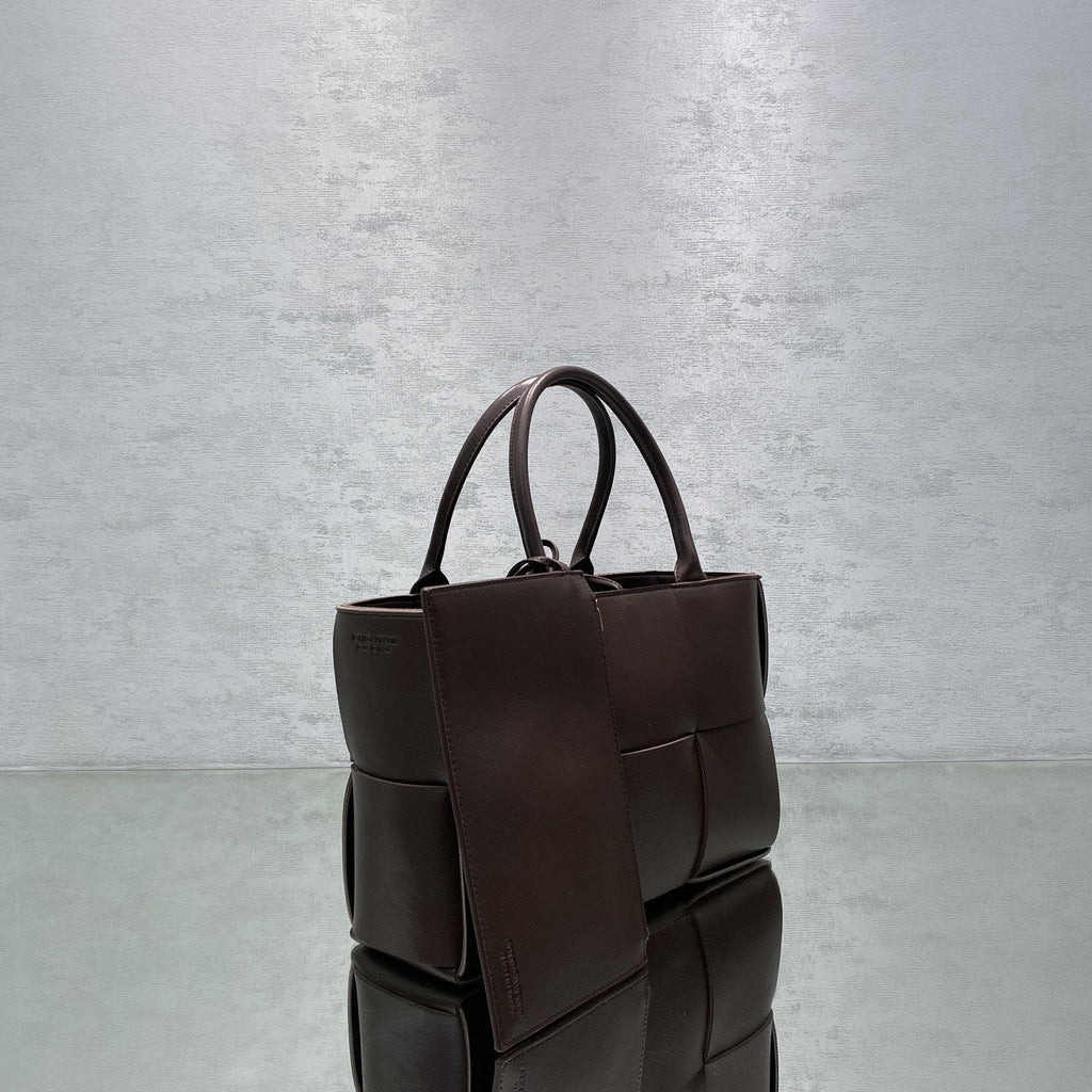 GLAMI Small Arco Tote Bag Dark Brown, For Women, Bags 14.2in/36cm