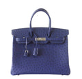 HermÃƒÆ’Ã‚Â¨s Birkin 35 Bleu Iris Ostrich Bag