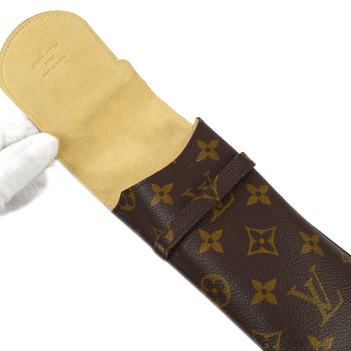 Louis Vuitton 2001 Monogram Etui lunette Glasses Case M62970 Small Good