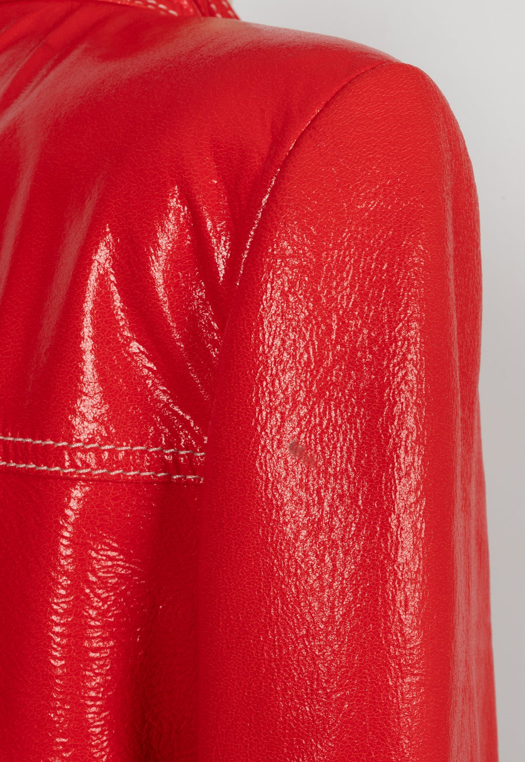 Veste en cuir orange CÃƒÆ’Ã‚Â©line