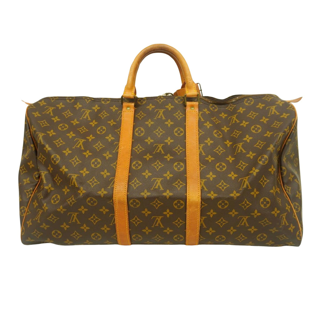 Louis Vuitton Keepall 55  Canvas Travel Bag ()