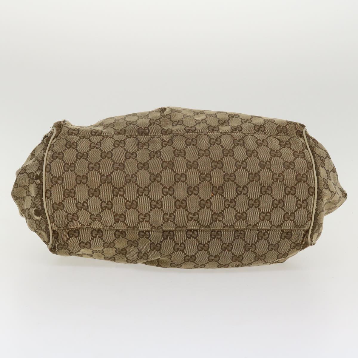 GUCCI GG Canvas Hand Bag 2way Beige 223974 36034