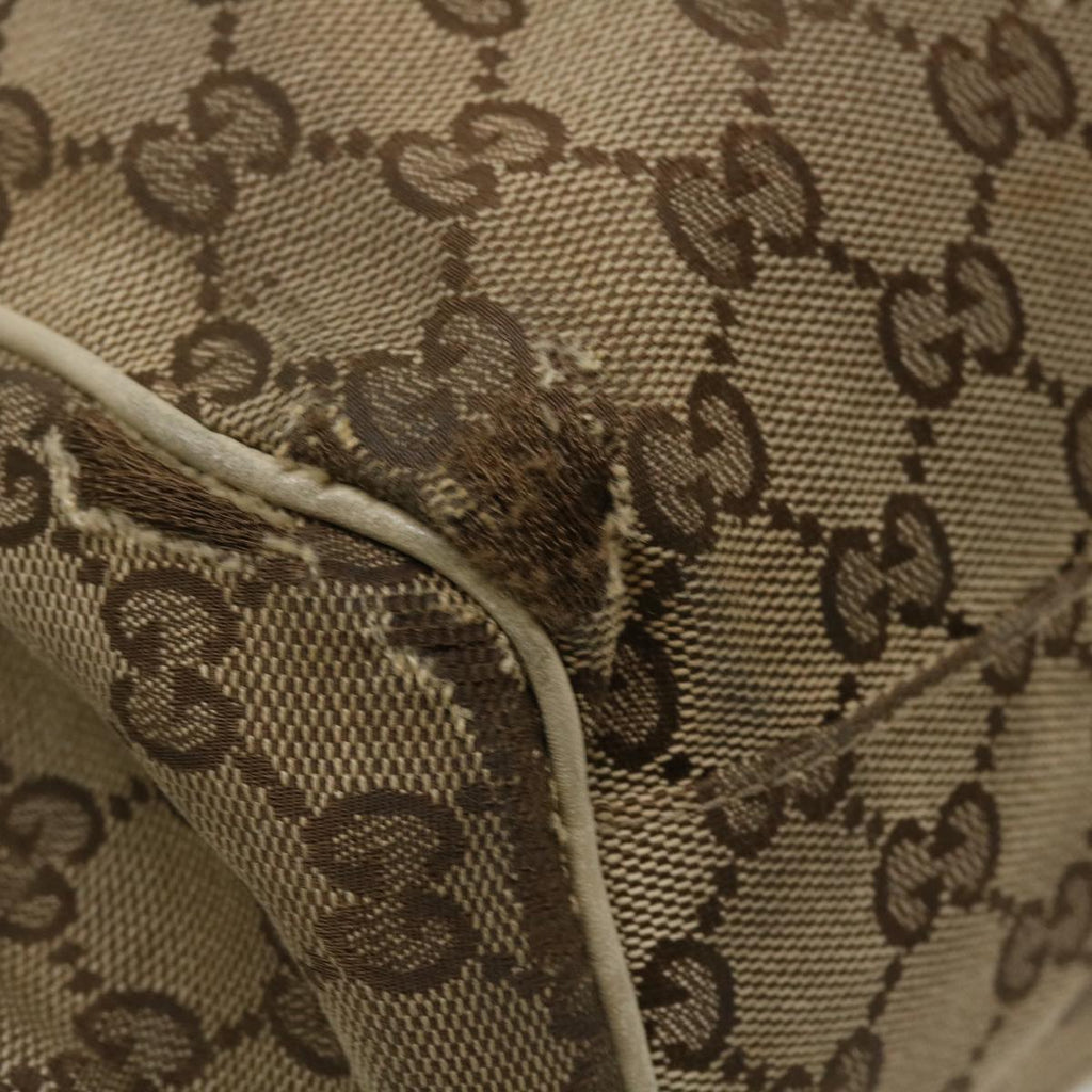 GUCCI GG Canvas Hand Bag 2way Beige 223974 36034