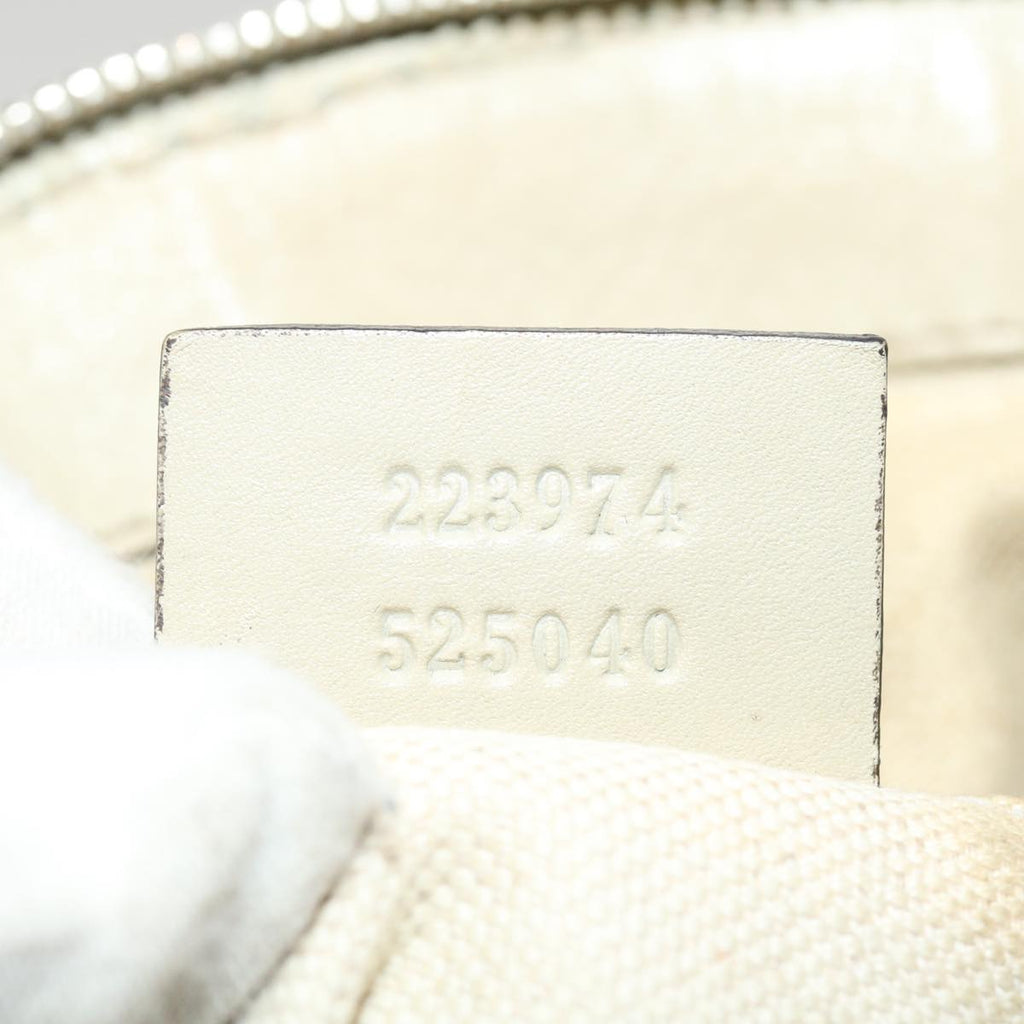 GUCCI GG Canvas Hand Bag 2way Beige 223974 36034