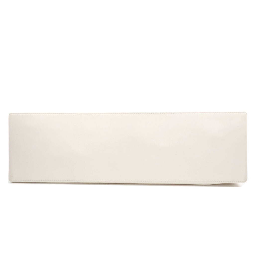 CHANEL Essential Tote Bag Calf Skin Large White A46882