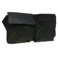 GUCCI GG Canvas Waist Bag Black 28566 36224