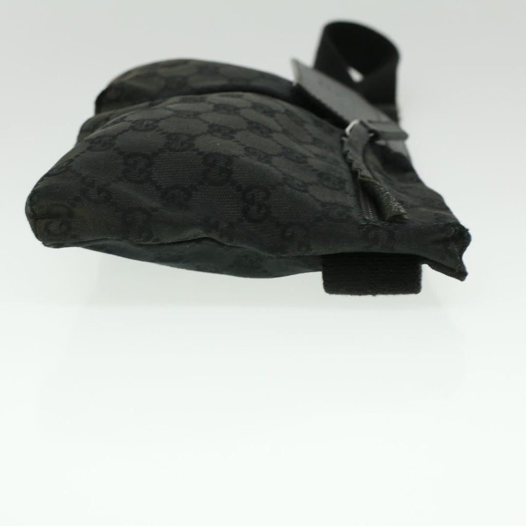 GUCCI GG Canvas Waist Bag Black 28566 36224