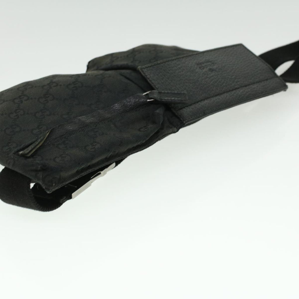 GUCCI GG Canvas Waist Bag Black 28566 36224