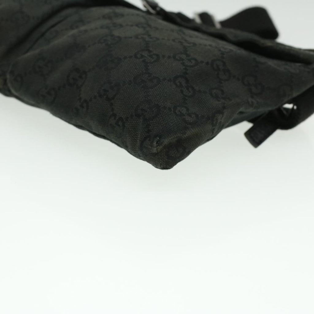 GUCCI GG Canvas Waist Bag Black 28566 36224