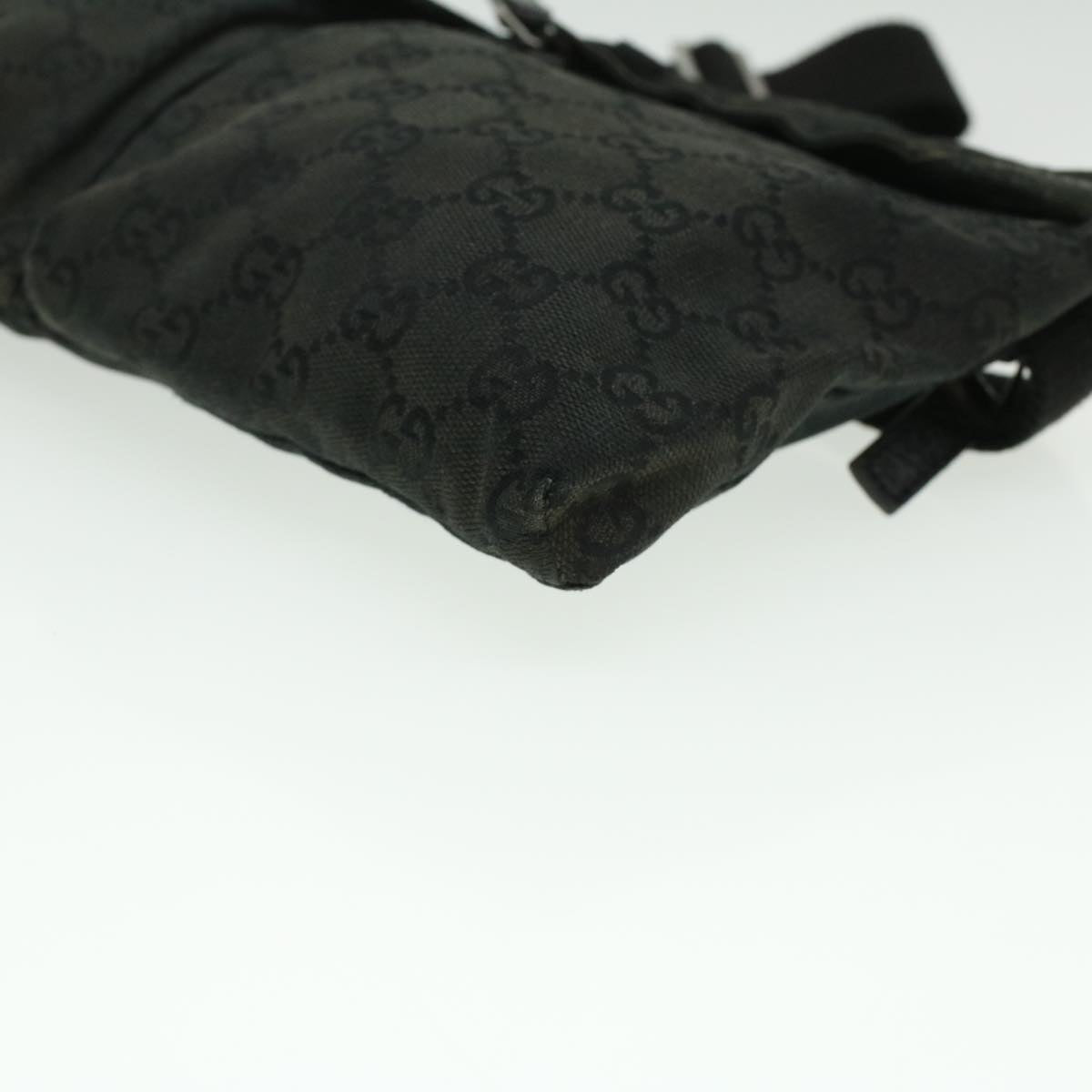 GUCCI GG Canvas Waist Bag Black 28566 36224