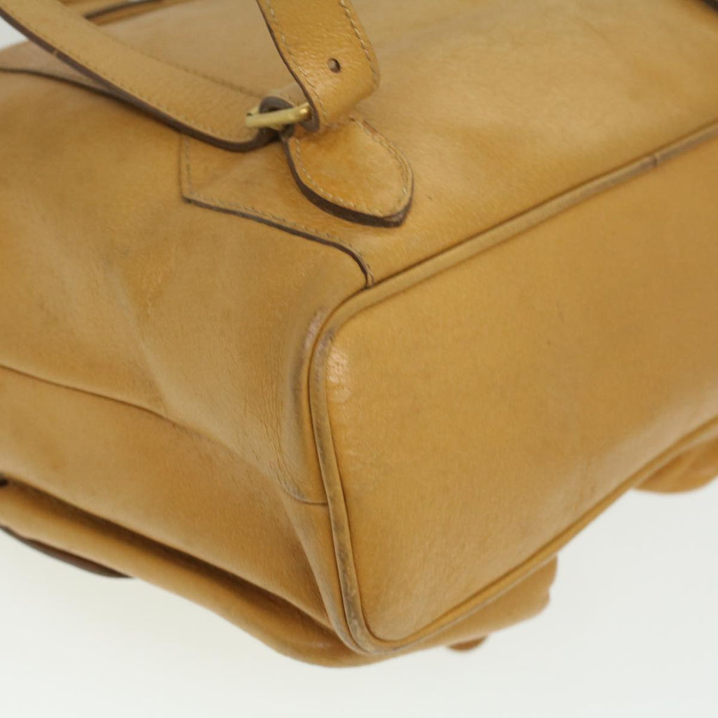 GUCCI Bamboo Backpack Leather Yellow 003.2058.0016 36249