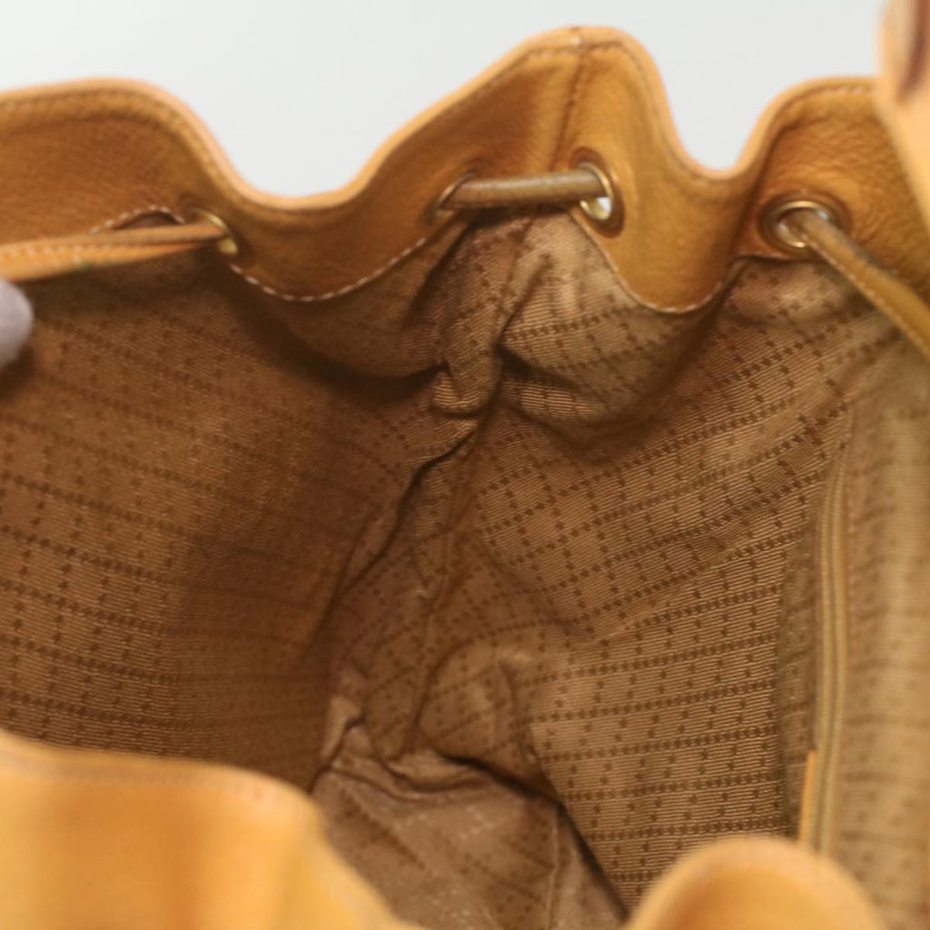 GUCCI Bamboo Backpack Leather Yellow 003.2058.0016 36249