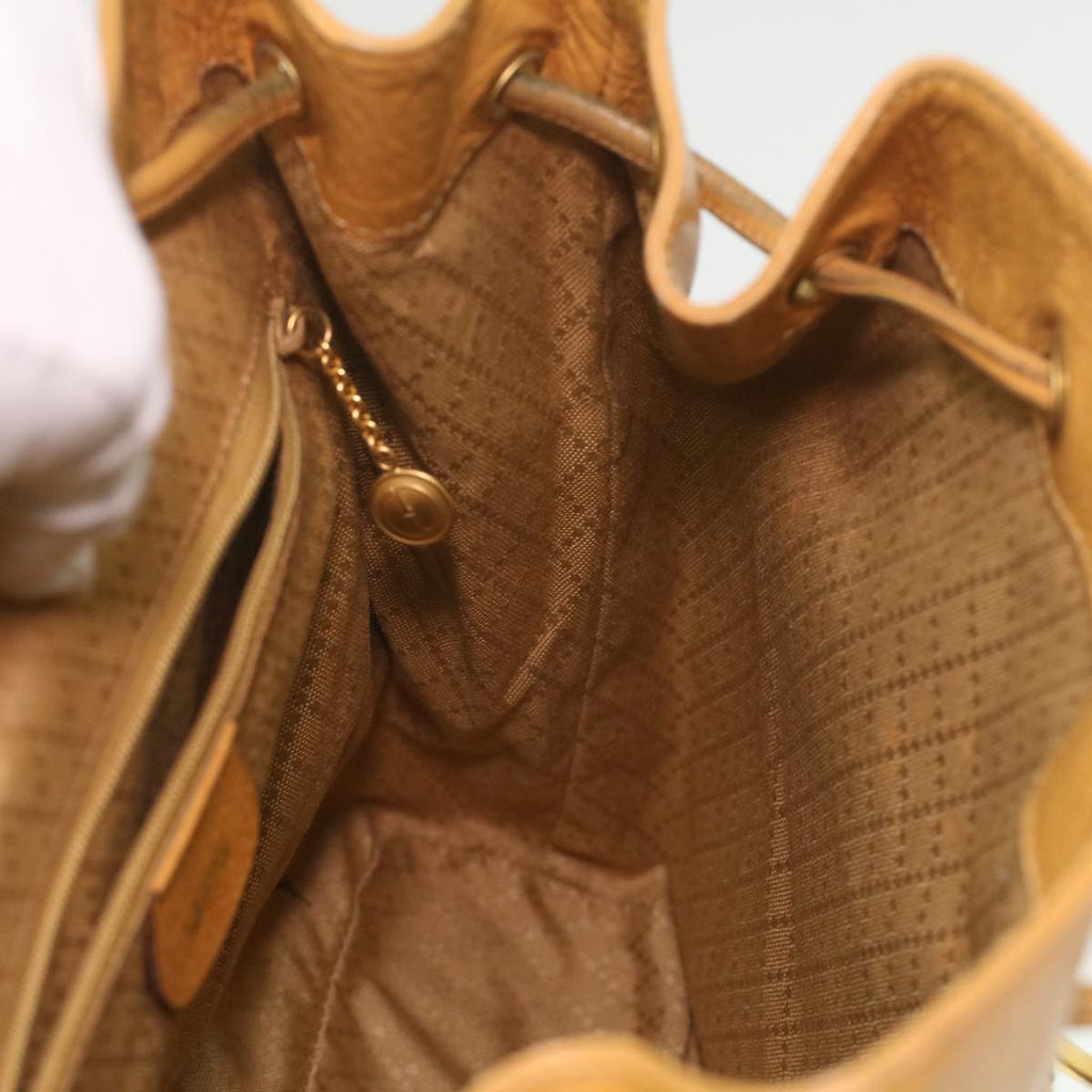 GUCCI Bamboo Backpack Leather Yellow 003.2058.0016 36249