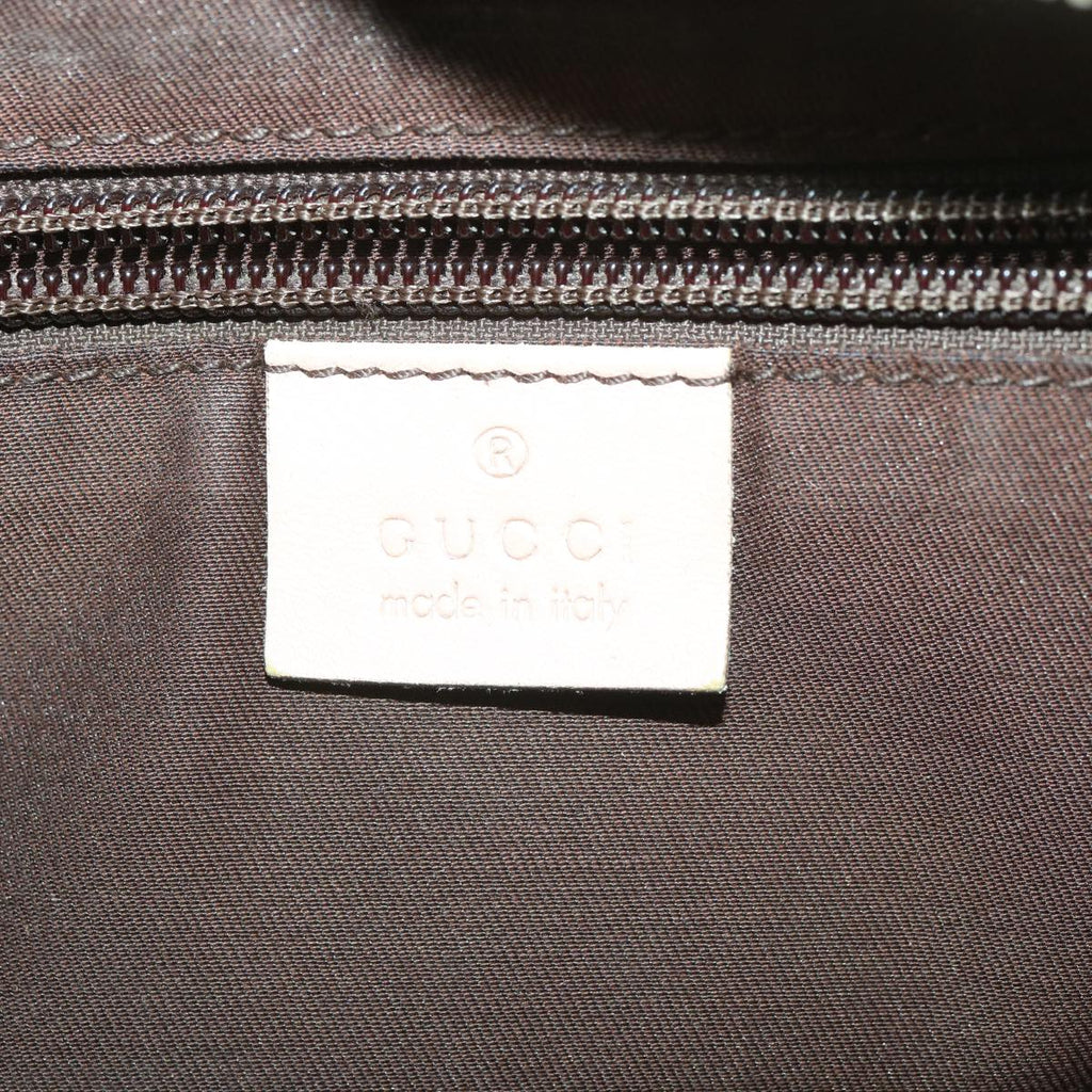 GUCCI GG Canvas Tote Bag PVC Leather Beige Pink 181086 36252
