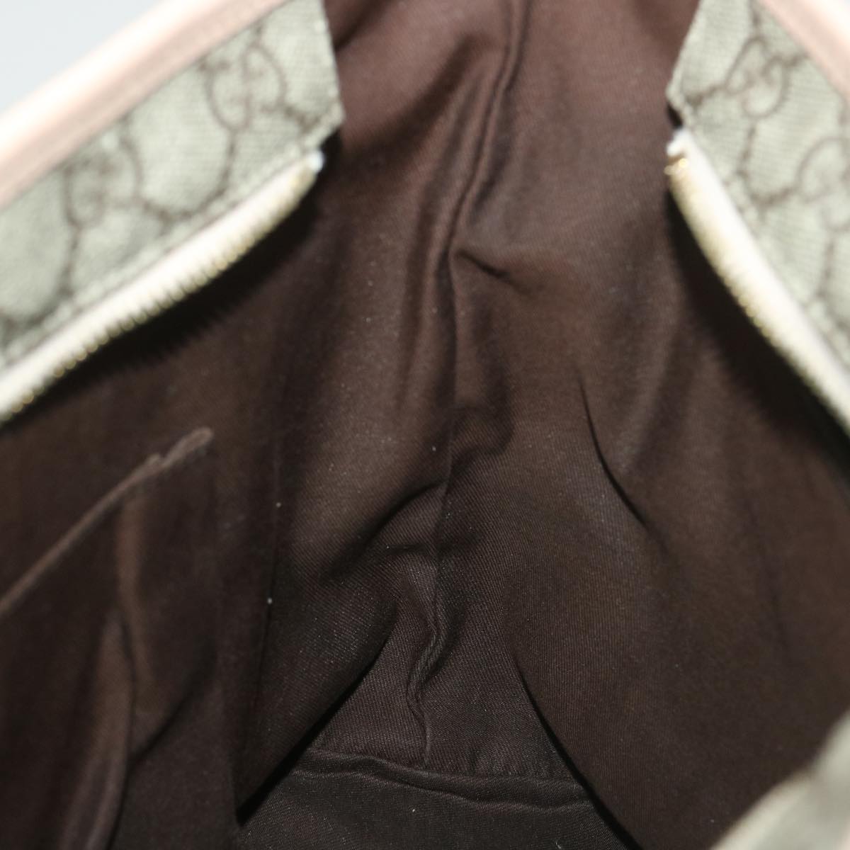 GUCCI GG Canvas Tote Bag PVC Leather Beige Pink 181086 36252
