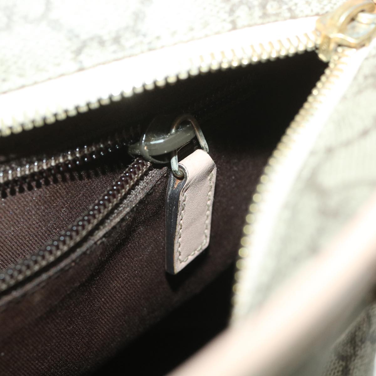 GUCCI GG Canvas Tote Bag PVC Leather Beige Pink 181086 36252